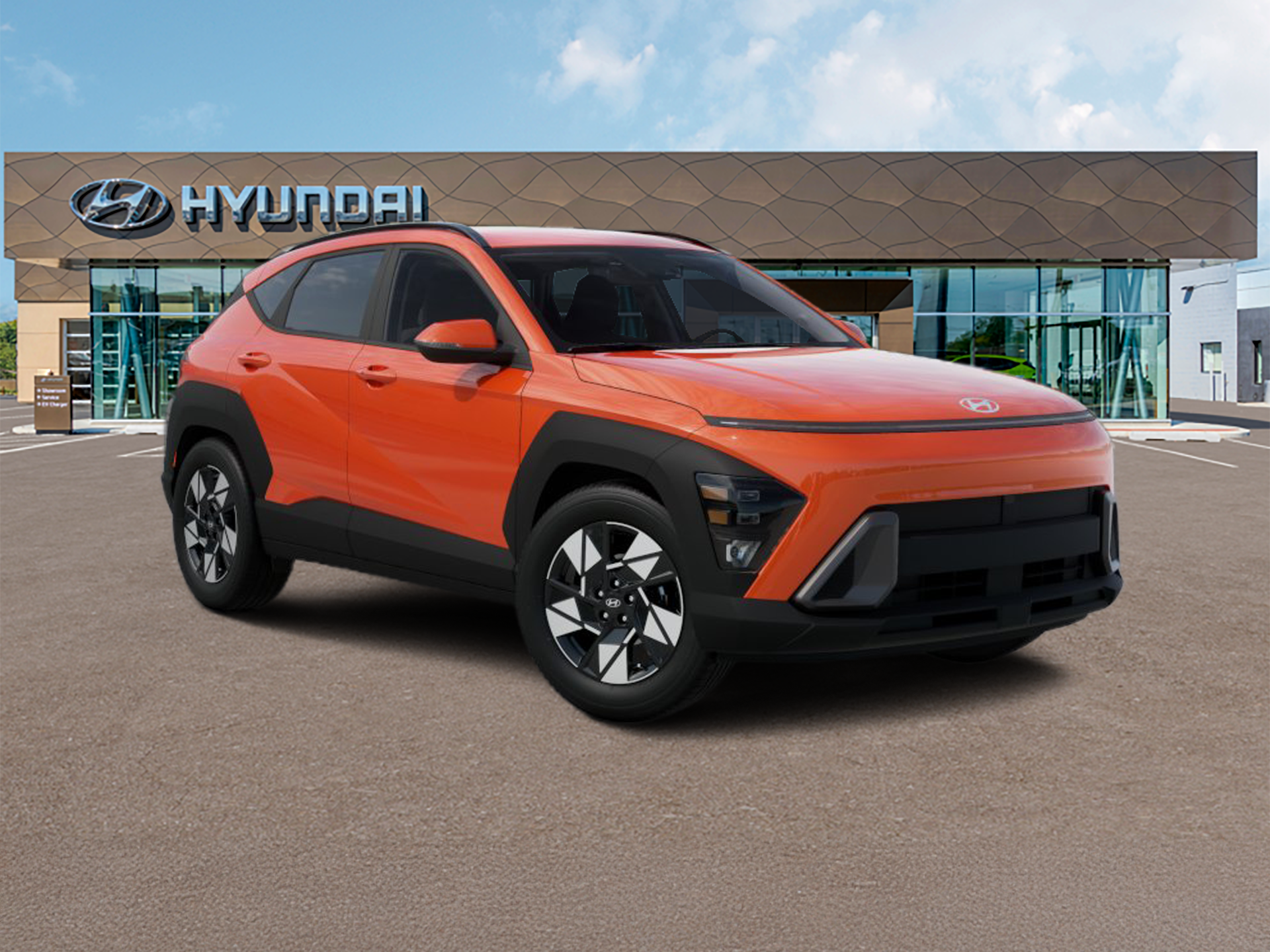 New 2025 Orange Hyundai SEL FWD image 6