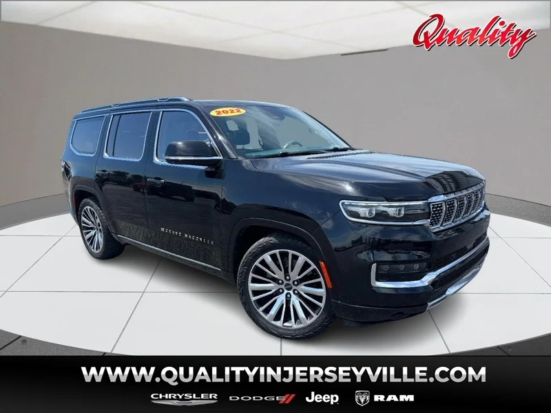 Used 2022 Diamond Black Crystal Pearlcoat Jeep Series III image 1
