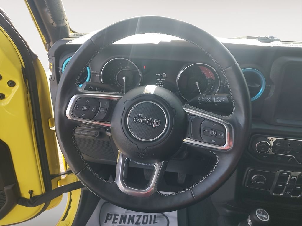 Used 2022 Yellow Jeep Unlimited Sahara 4xe image 12