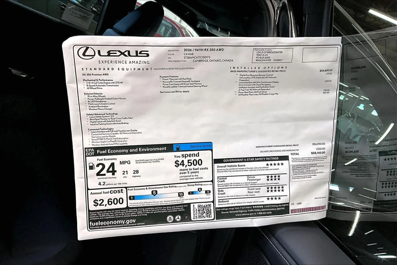 New 2026 Caviar Lexus Premium image 13