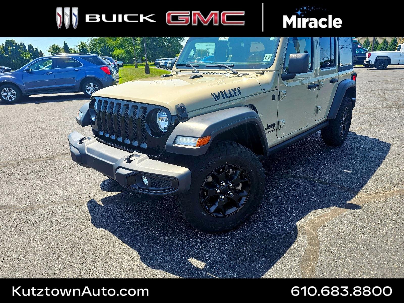 Used 2022 Limited Edition Gobi Clearcoat Jeep Unlimited Willys Sport image 1