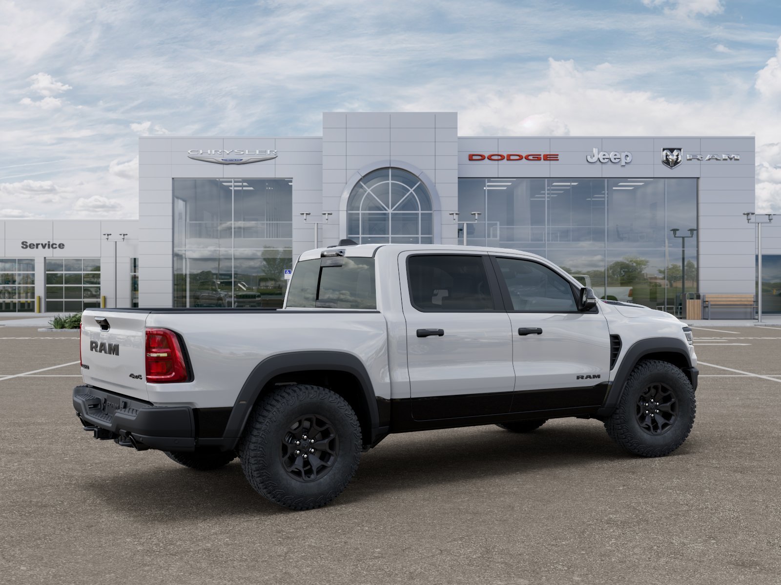 New 2026 Bright White Clear-Coat Exterior Paint RAM RHO image 19