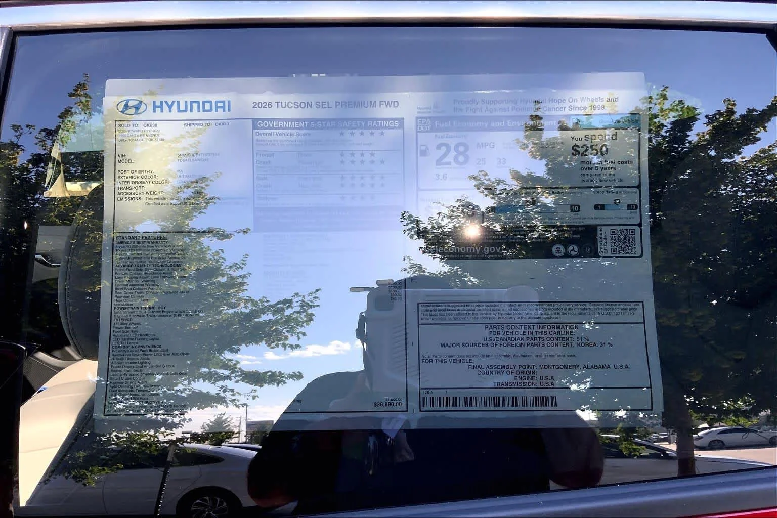 New 2026 Ultimate Red Hyundai SEL Premium image 18