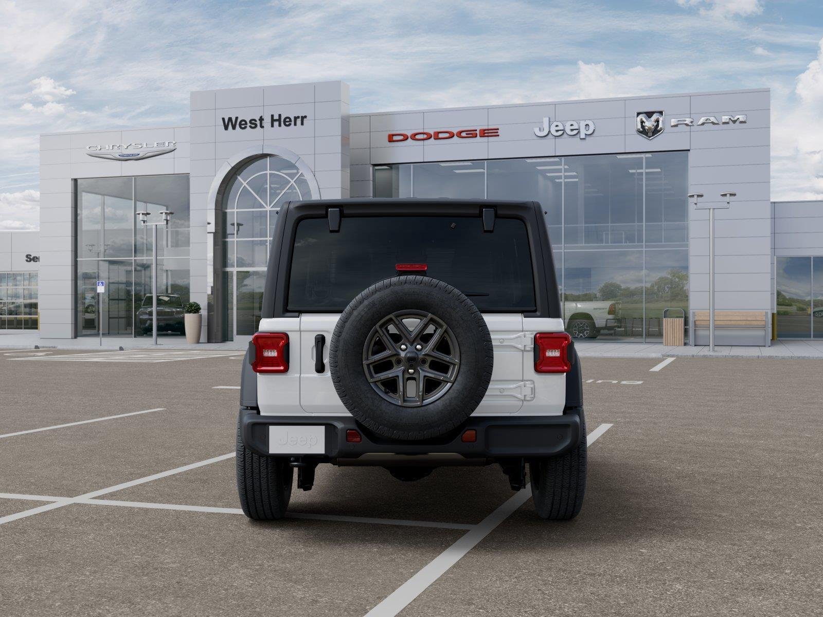 New 2027 Bright White Clear-Coat Paint Jeep Sport S image 7