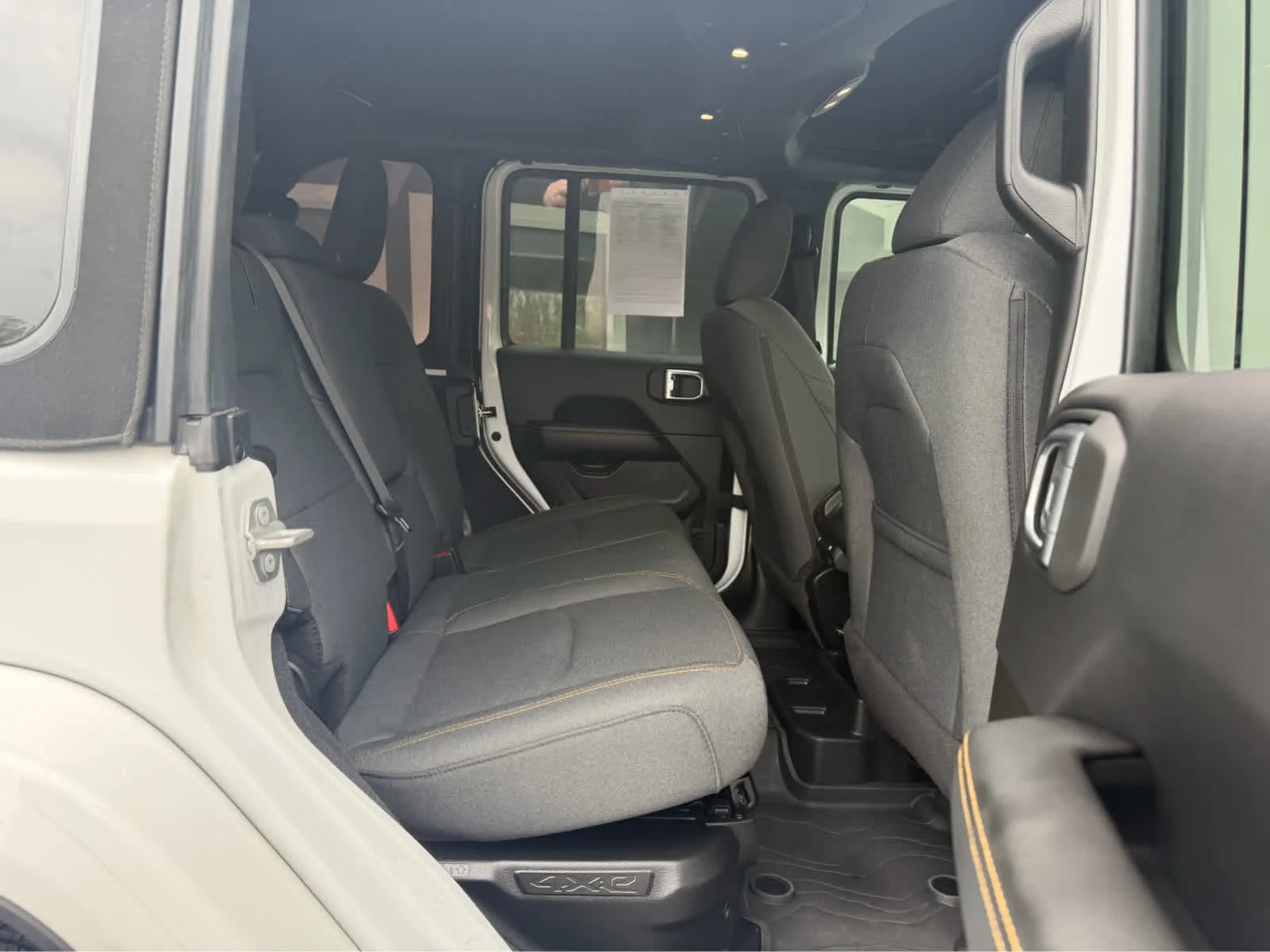 Used 2024 Bright White Clearcoat Jeep Sahara image 17