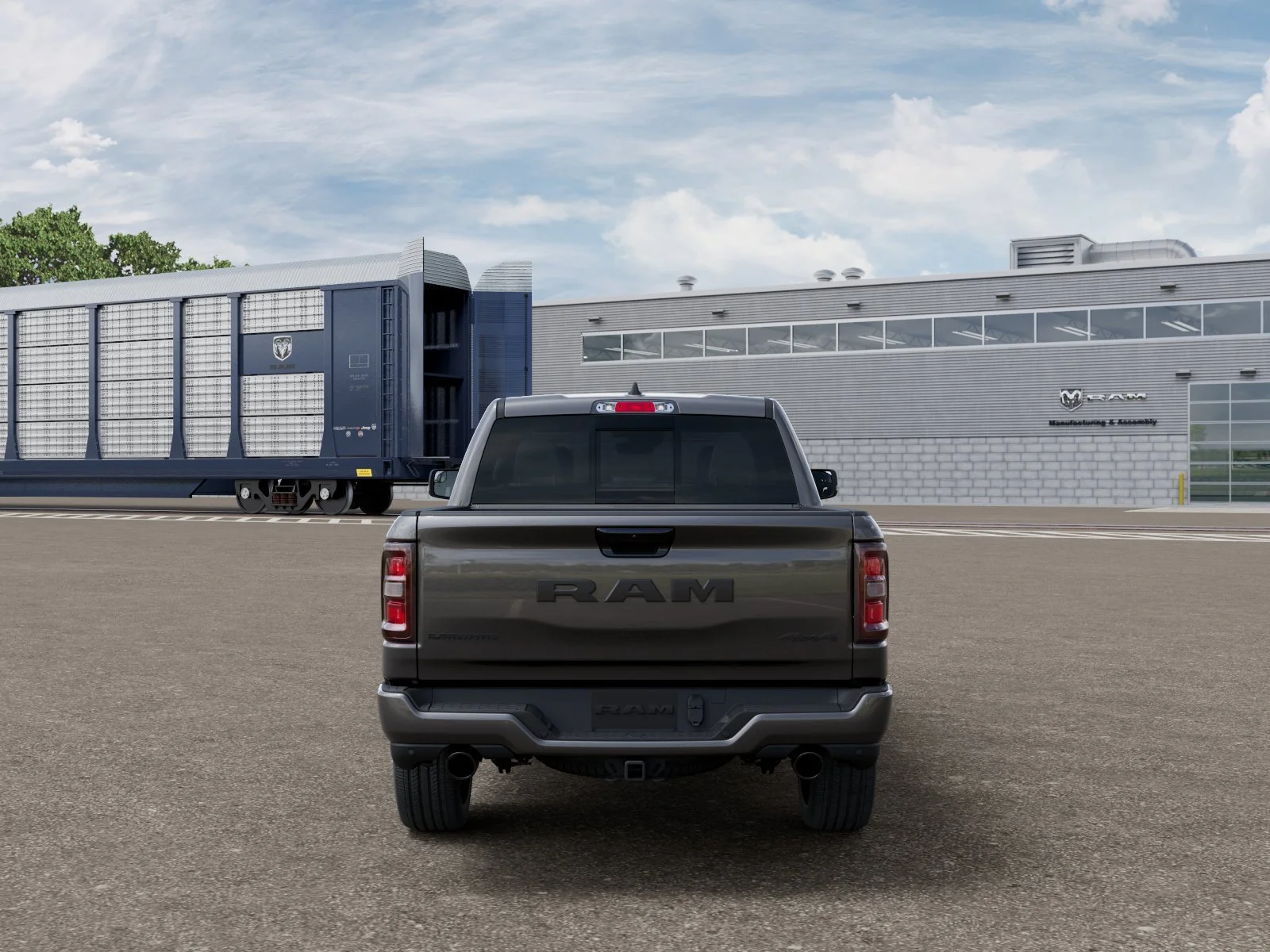 New 2026 Granite Crystal Metallic Clear-Coat Exterior Paint RAM Laramie image 8