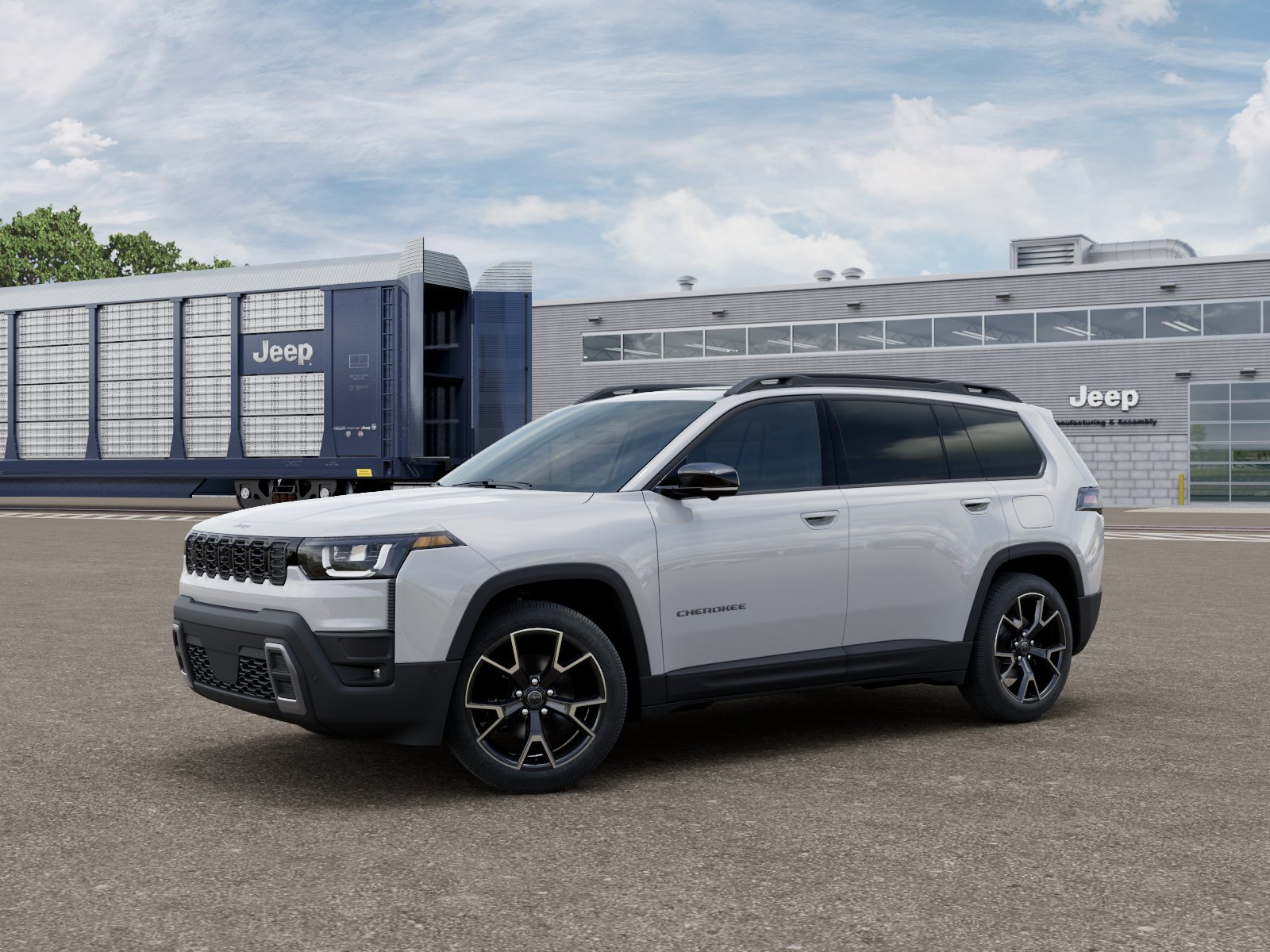 New 2026 Bright White Clear-Coat Exterior Paint Jeep Overland image 1