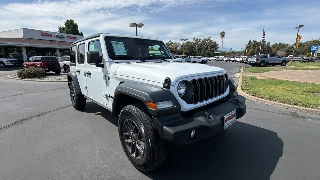 Used 2024 Bright White Clearcoat Jeep Sport S image 2