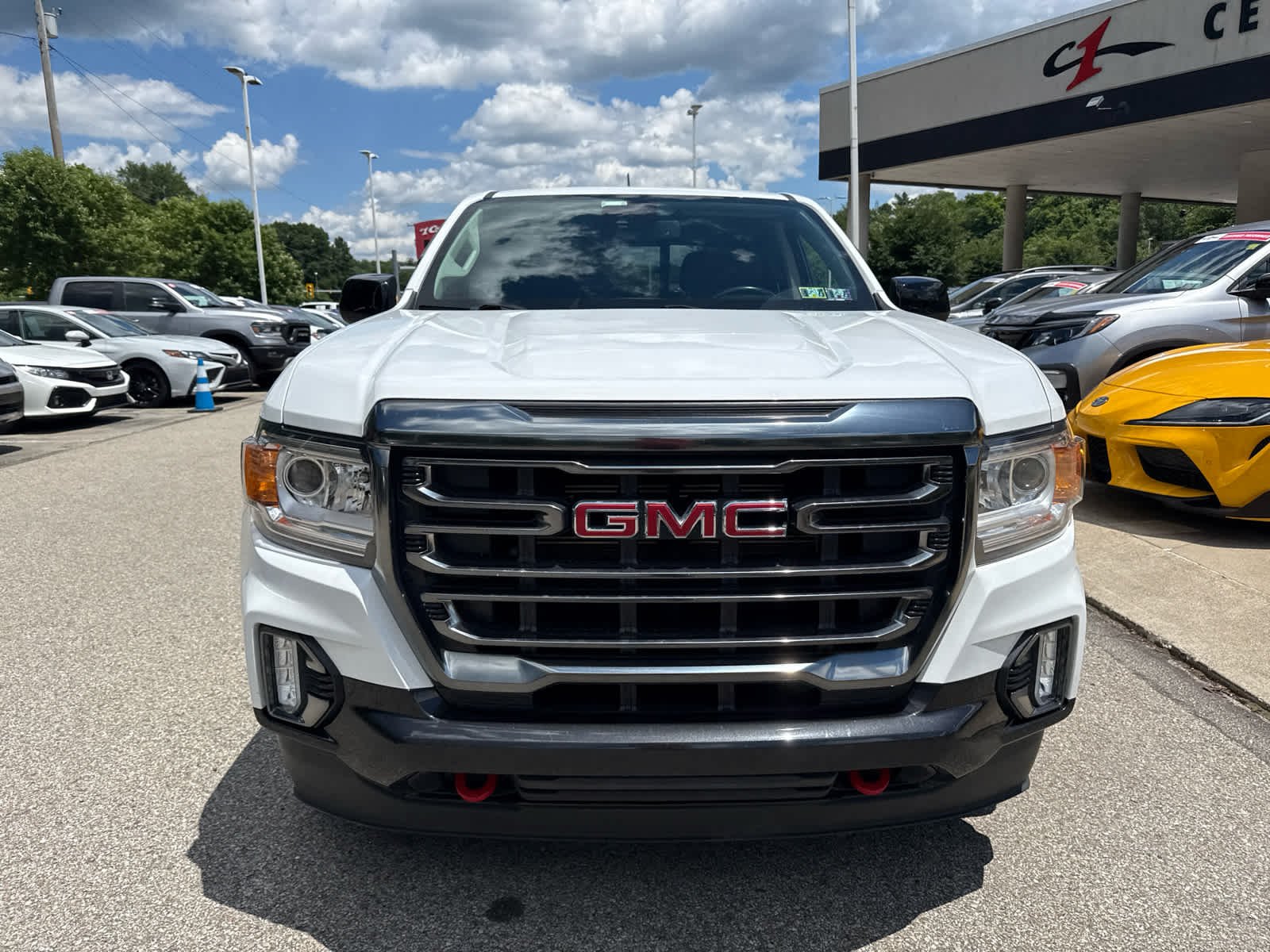 Certified Used 2021 Summit White GMC 4WD AT4 w/Leather image 2