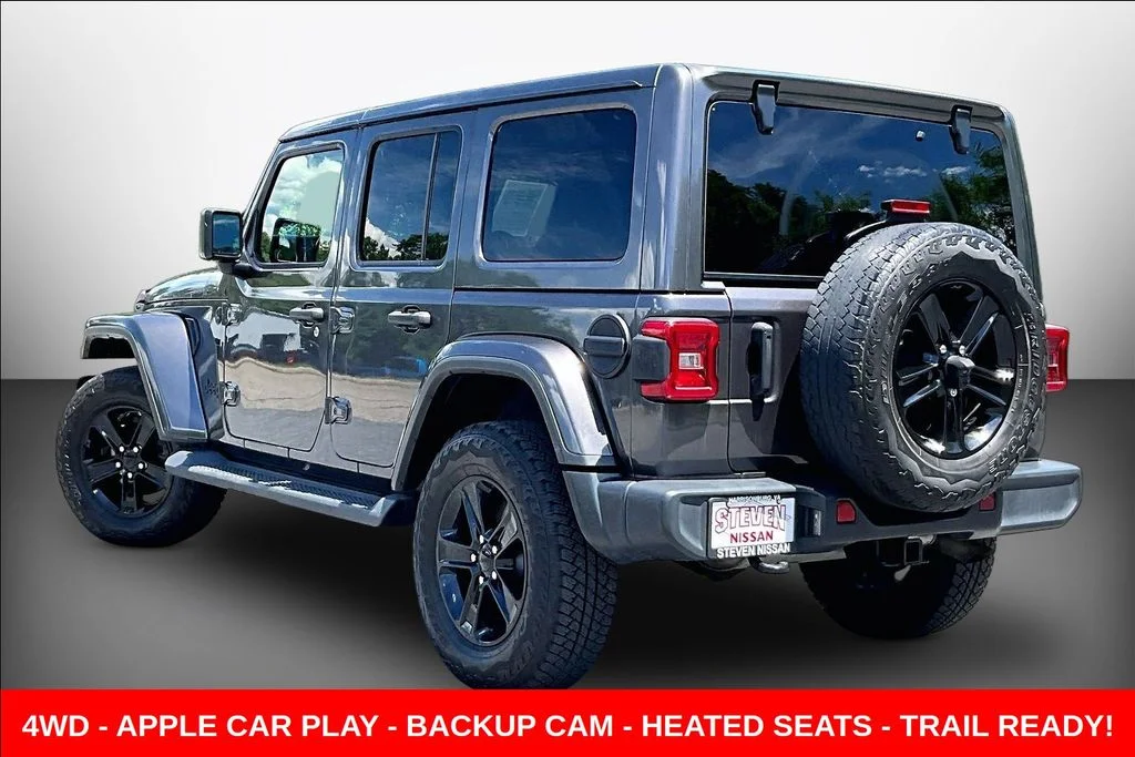 Used 2021 Gray Jeep Unlimited Sahara Altitude image 4