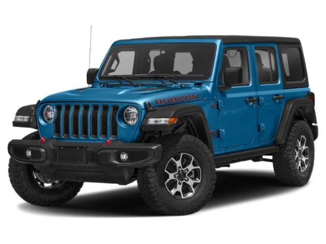 Used 2022 Hydro Blue Pearlcoat Jeep Unlimited Rubicon image 1