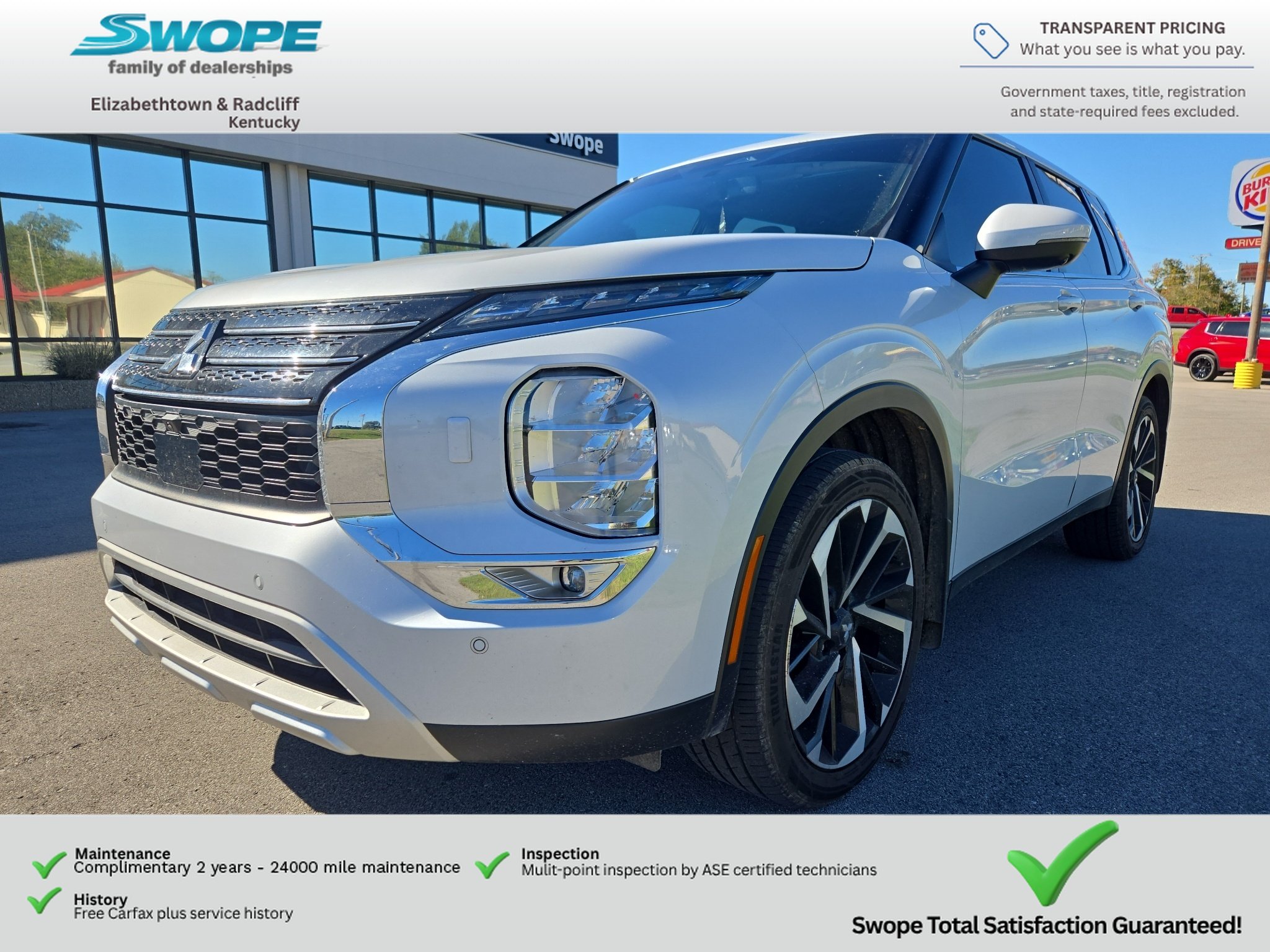 Used 2024 White Diamond Mitsubishi SE image 3