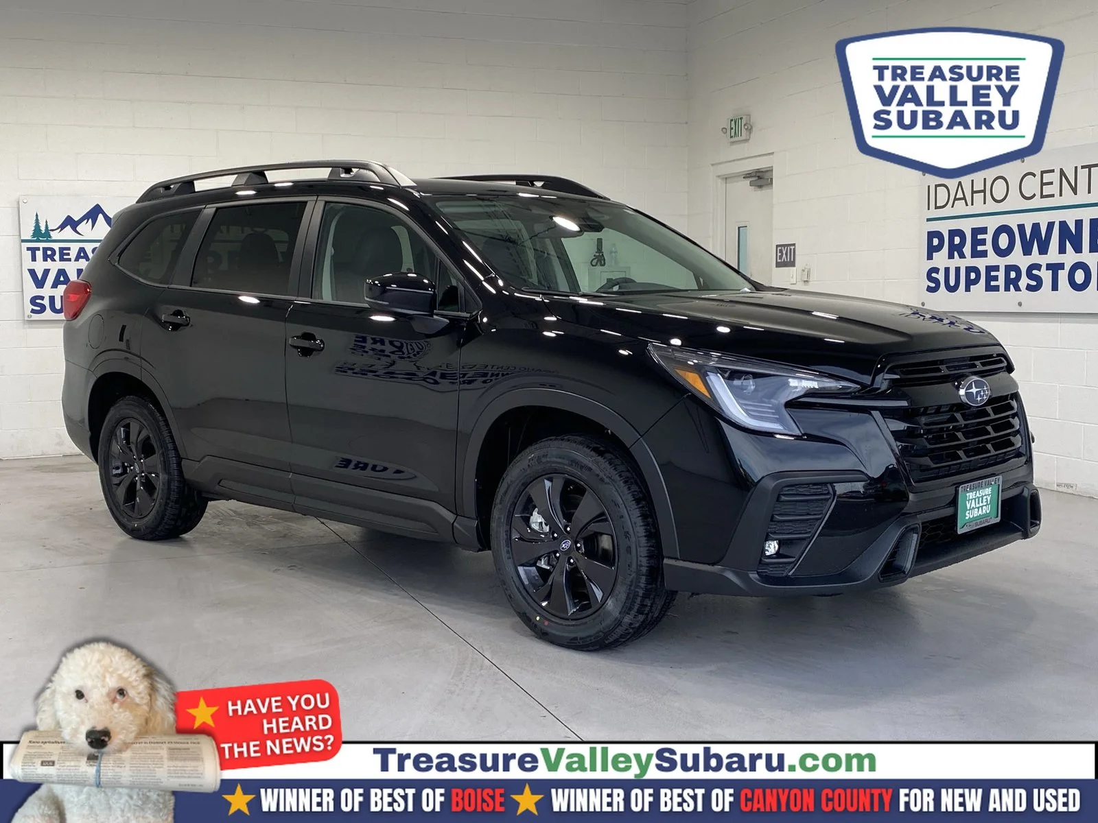 New 2027 CRYSTAL BLACK SILICA Subaru Premium 7-Passenger image 1