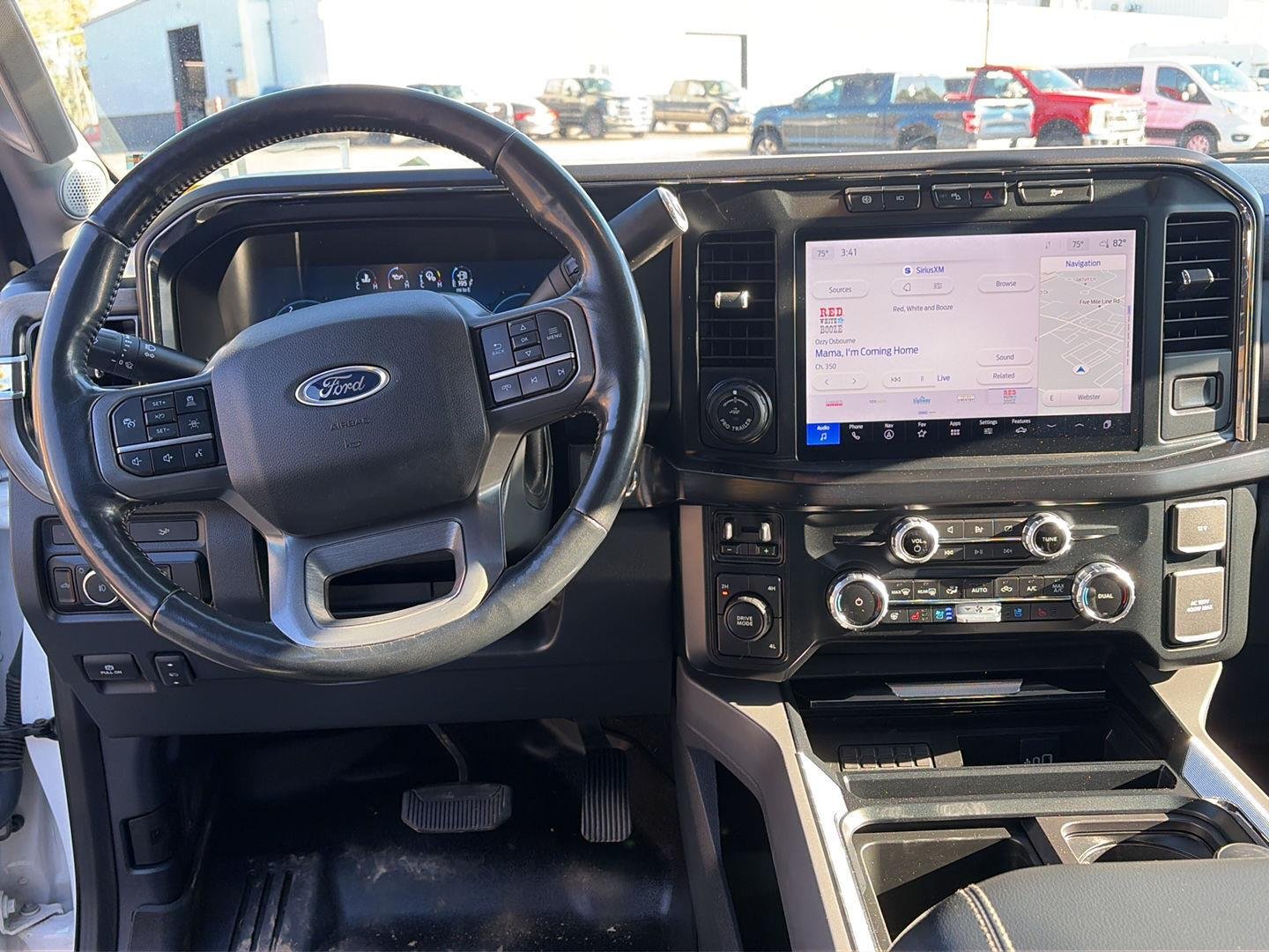 Used 2023 Star White Metallic Tri-Coat Ford Lariat image 10