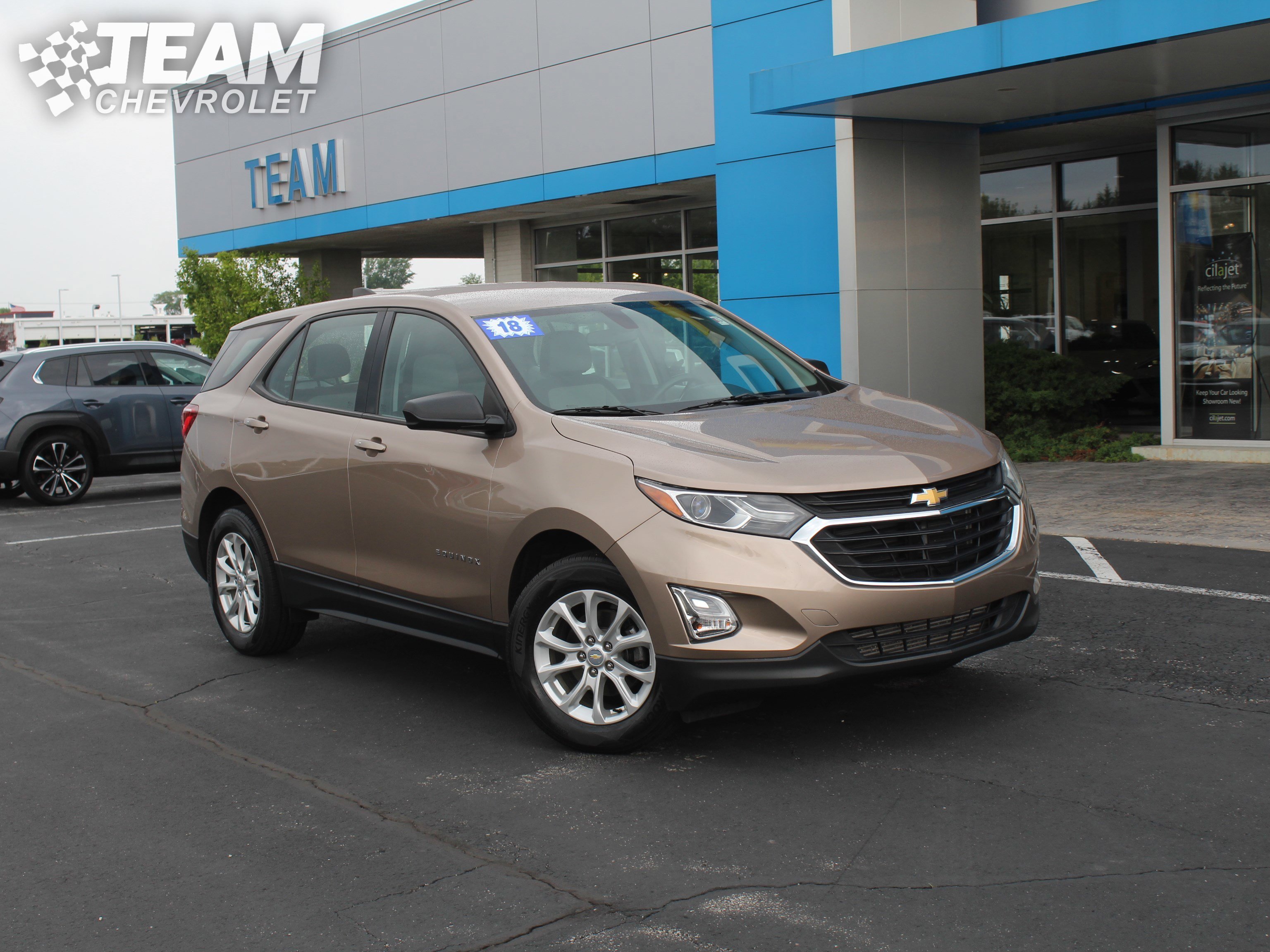 Used 2018 Chevrolet Equinox LS with VIN 2GNAXHEV8J6158489 for sale in Valparaiso, IN