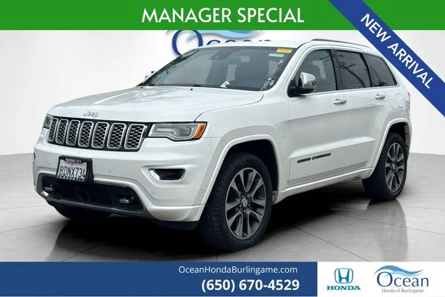 Used 2018 Ivory 3-Coat Jeep Overland image 1