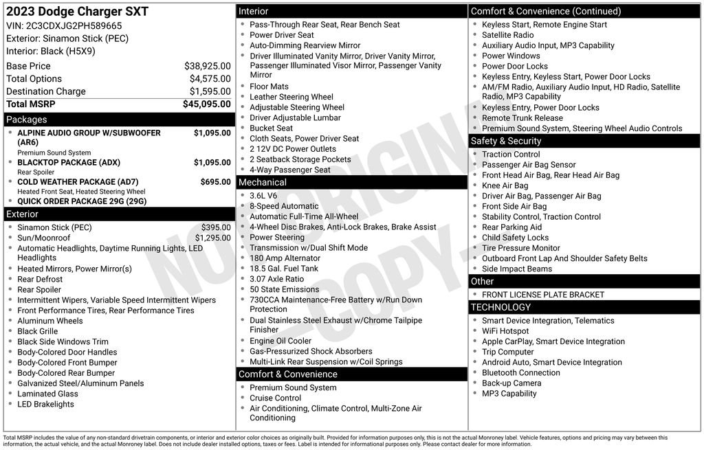 Used 2023 Orange Dodge SXT image 30