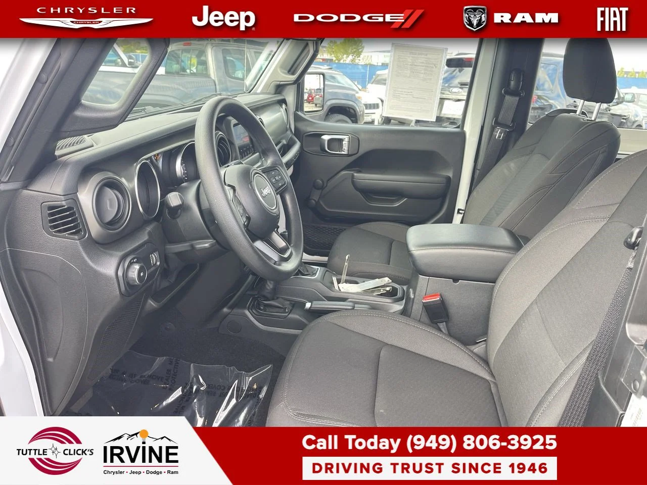Used 2023 Bright White Clearcoat Jeep Sport image 27