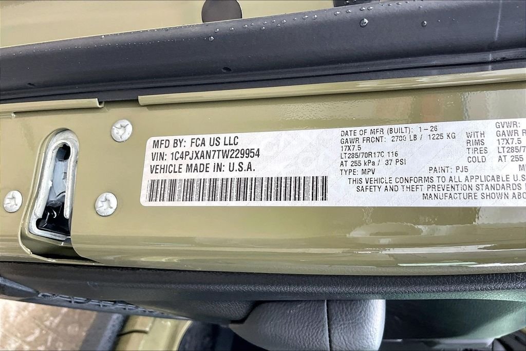 New 2026 Jeep Wrangler Willys 2D Sport Utility