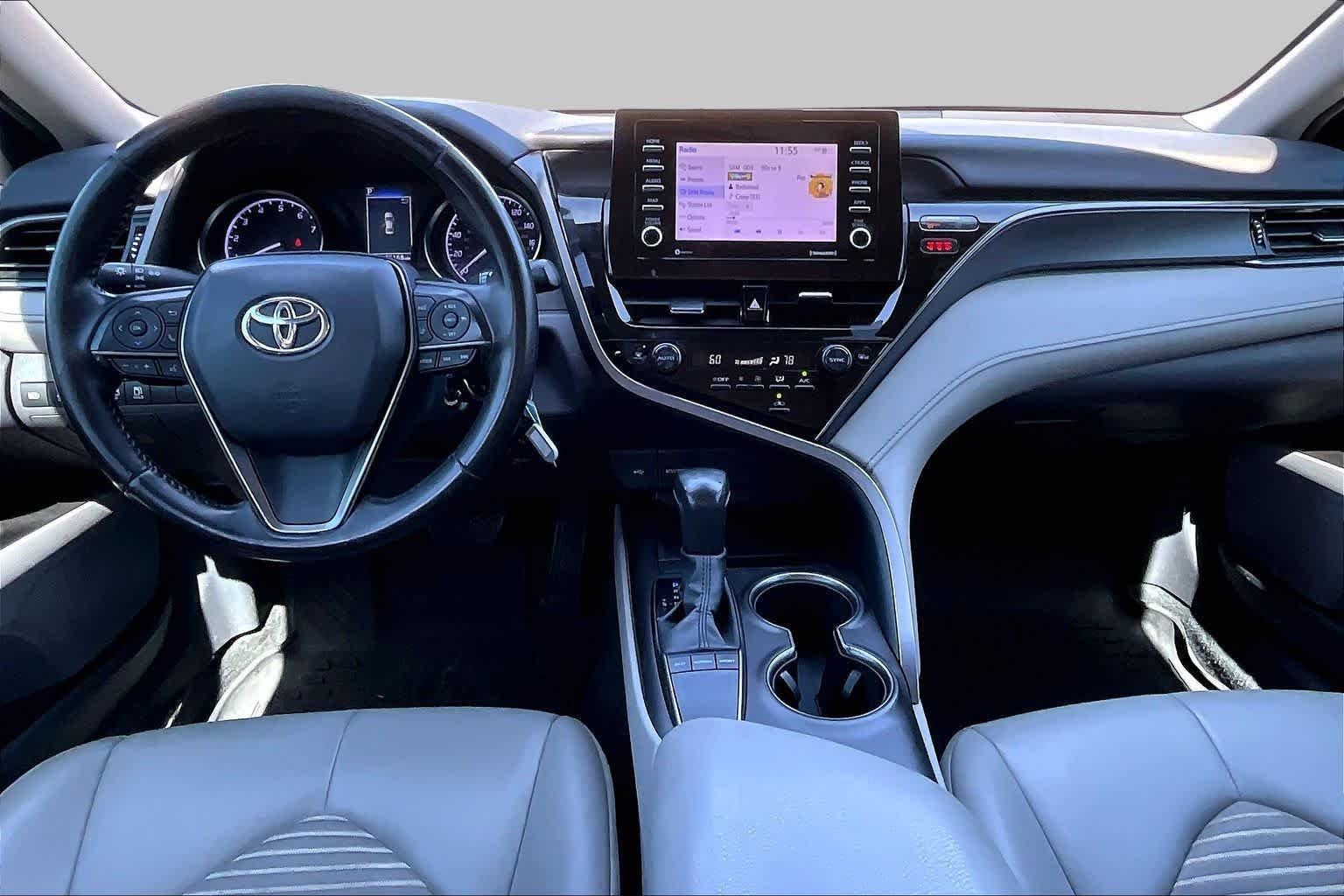 Used 2023 Cavalry Blue Toyota SE image 16