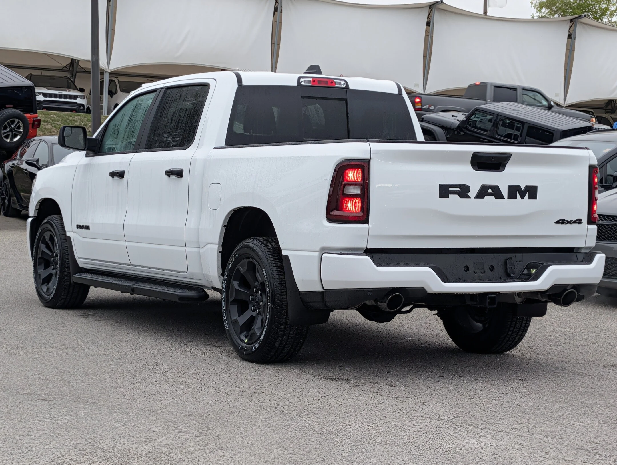 New 2026 White RAM Express - - Black Express Edition - Sport Perf Hood - Black Side Steps - Trailer Brake & More! image 6