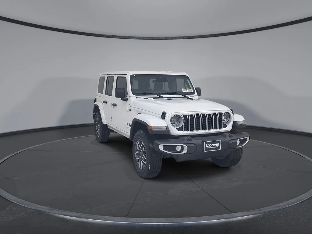 New 2026 Bright White Clear-Coat Exterior Paint Jeep Sahara image 2