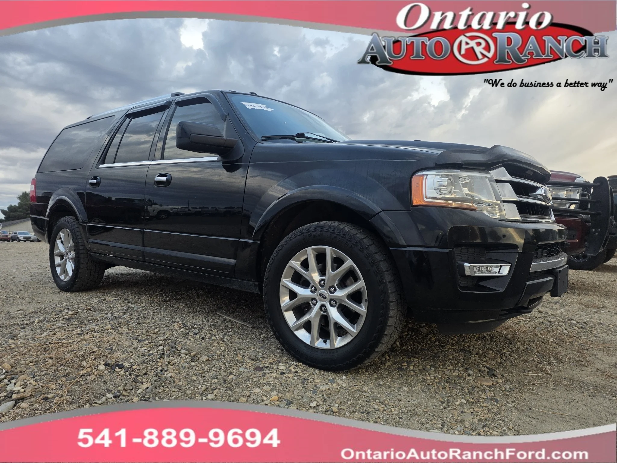Used 2017 Shadow Black Ford Limited image 1