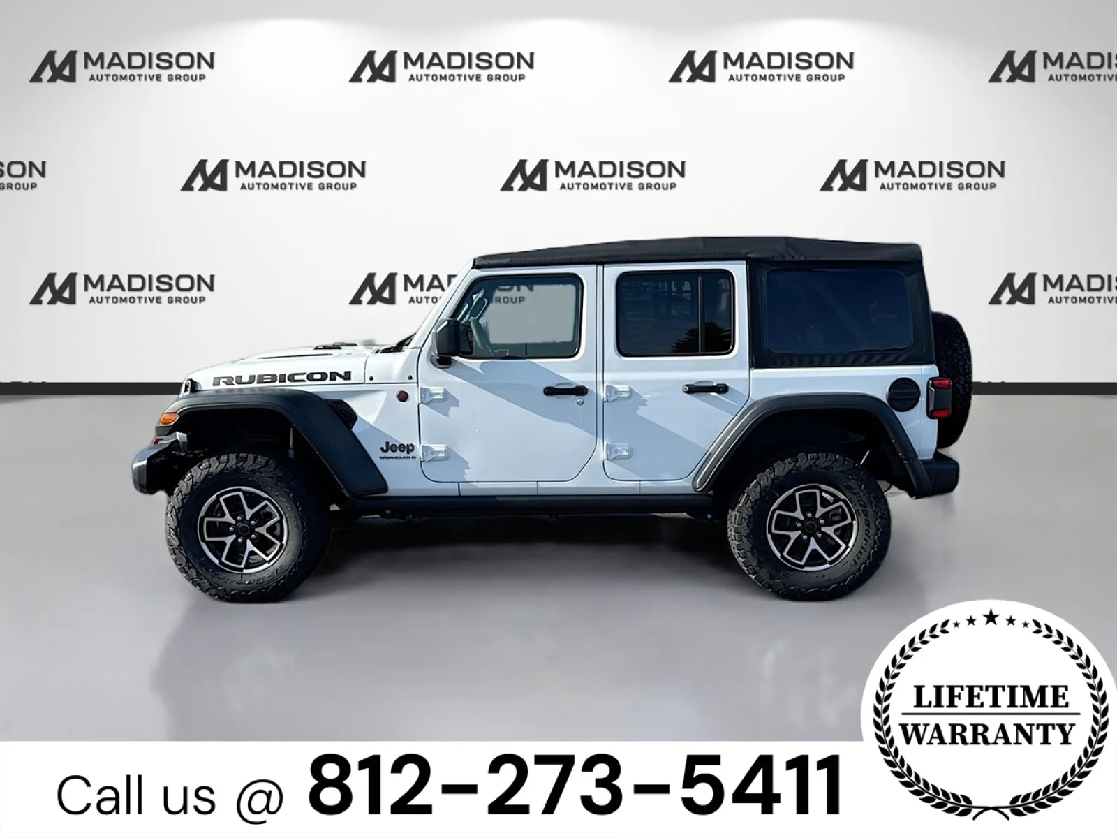 New 2026 Bright White Clearcoat Jeep Rubicon image 8