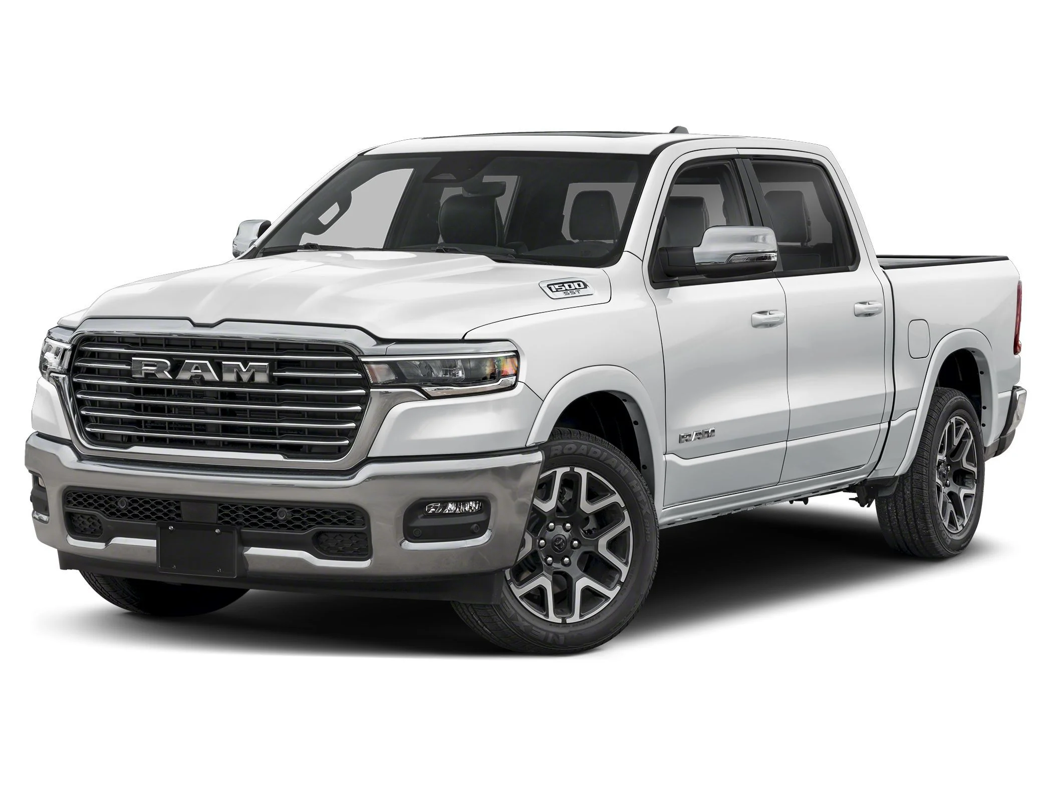 New 2026 Bright White Clearcoat Ram LARAMIE CREW CAB 4X4 5