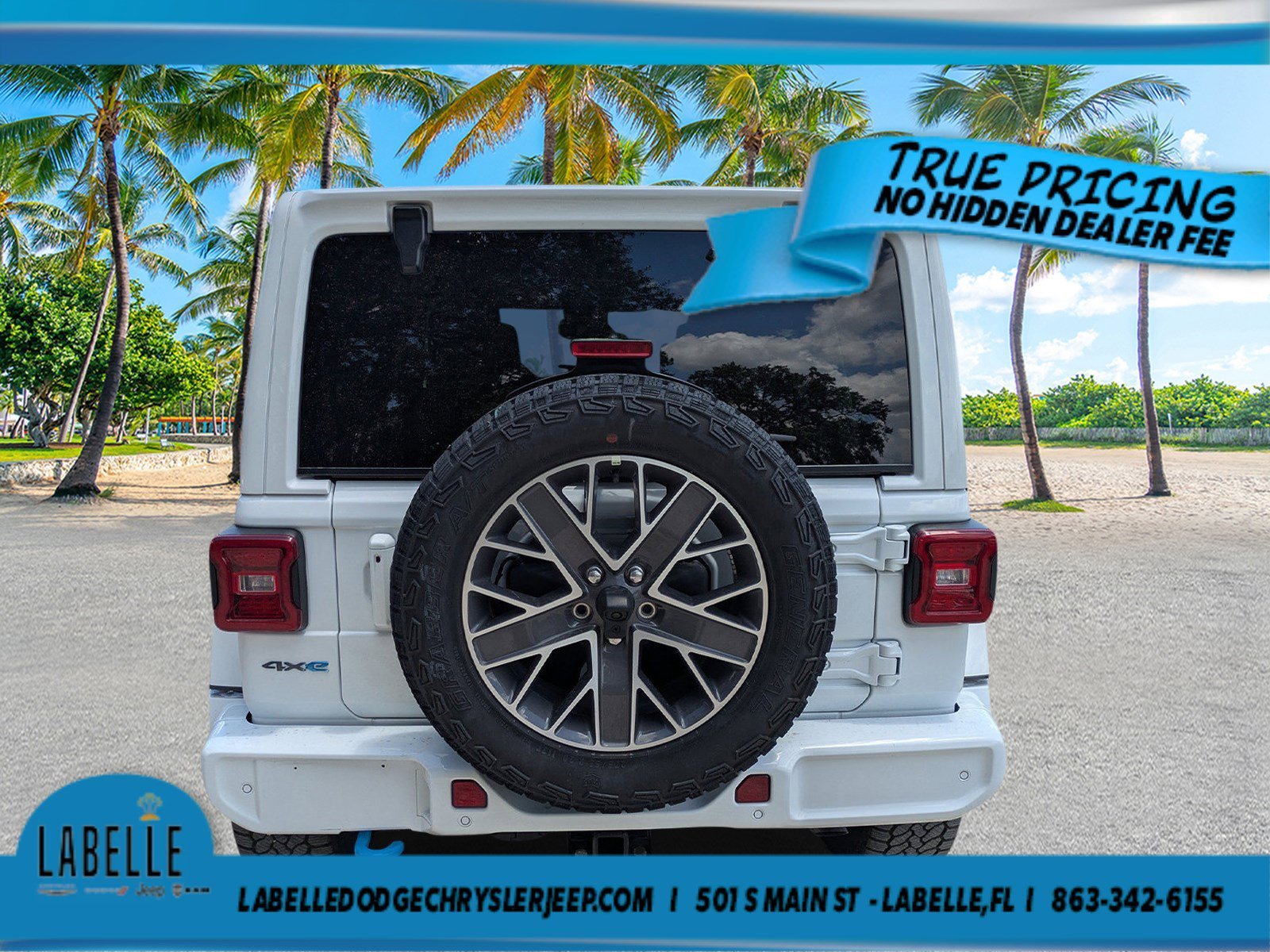 Used 2024 Bright White Clearcoat Jeep High Altitude image 4