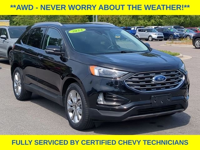 Used 2024 Black Ford Titanium image 3