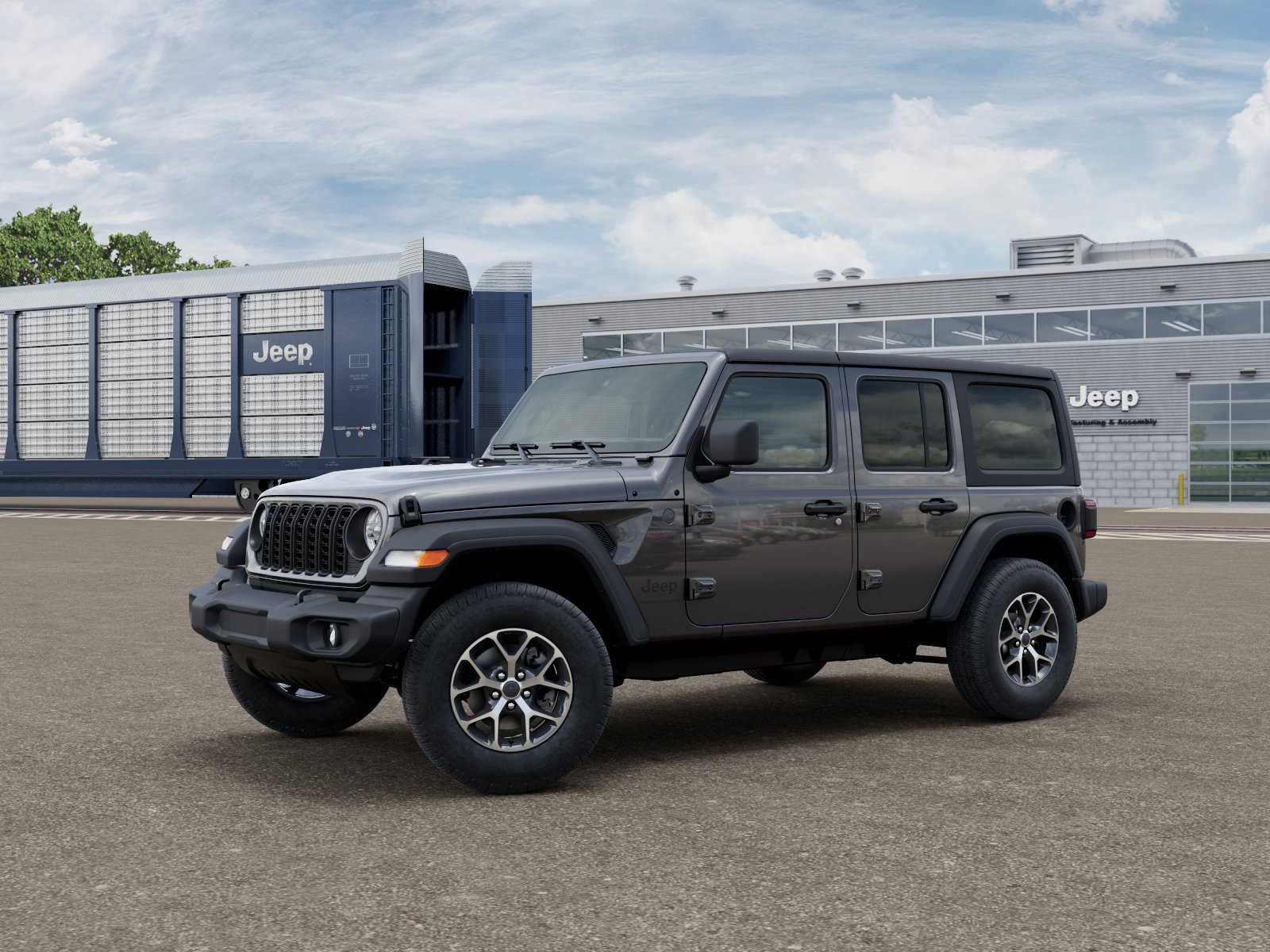 New 2026 Granite Crystal Metallic Clear-Coat Exterior Paint Jeep Sport S image 1
