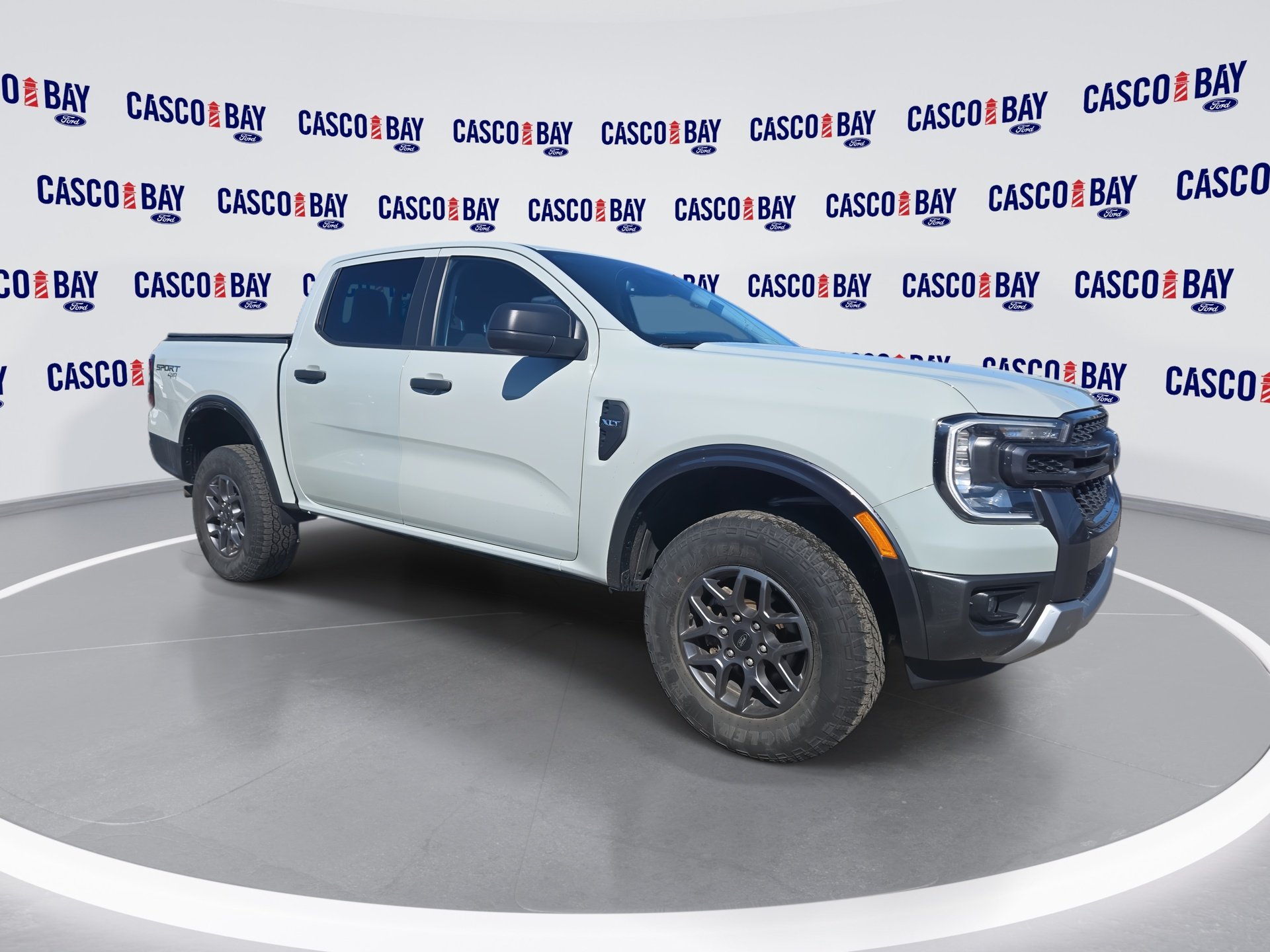 Gray 2024 Ford Ranger XLT SuperCrew 4WD Pickup Truck Four-Wheel Drive Automatic