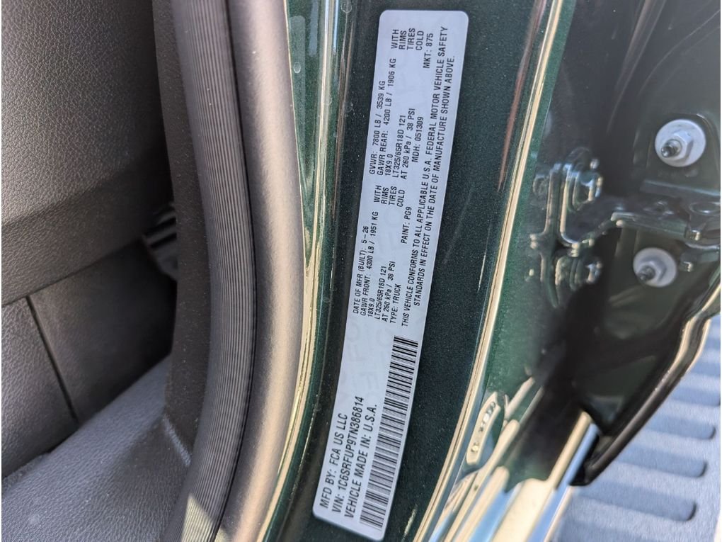 New 2026 Serrano-Green Metallic Exterior Paint RAM RHO image 40