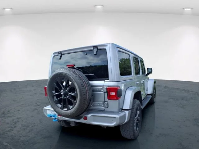 Used 2021 Silver Jeep Unlimited Sahara 4xe image 14