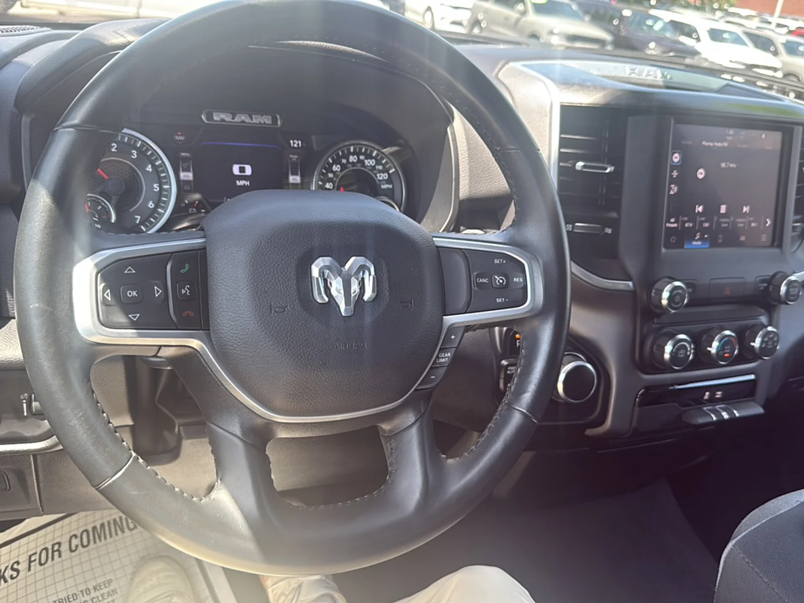 Used 2022 Bright White Clearcoat Ram Big Horn Quad Cab 4x4 6