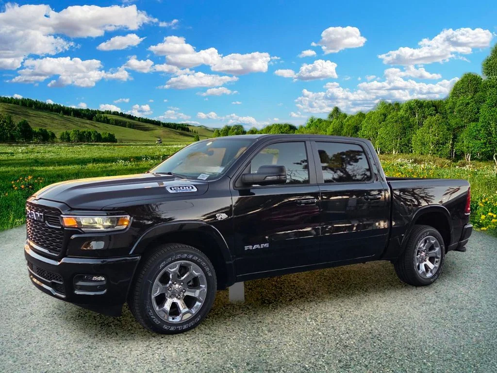 New 2026 Diamond Black Crystal Pearl-Coat Exterior Paint RAM Big Horn/Lone Star image 2