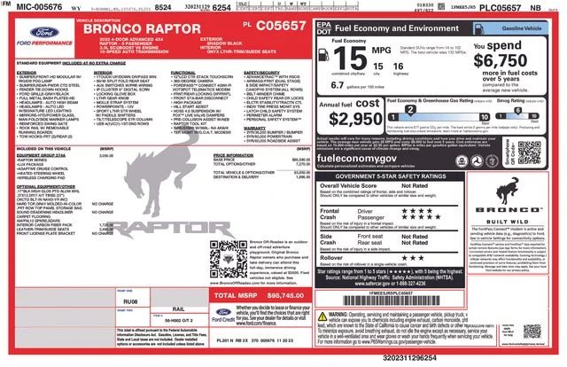 Used 2023 Black Ford Raptor image 32