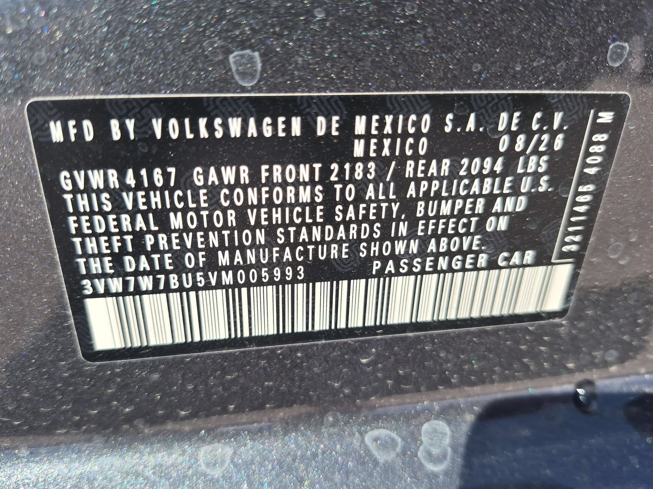 New 2027 Platinum Gray Metallic Volkswagen SE image 17