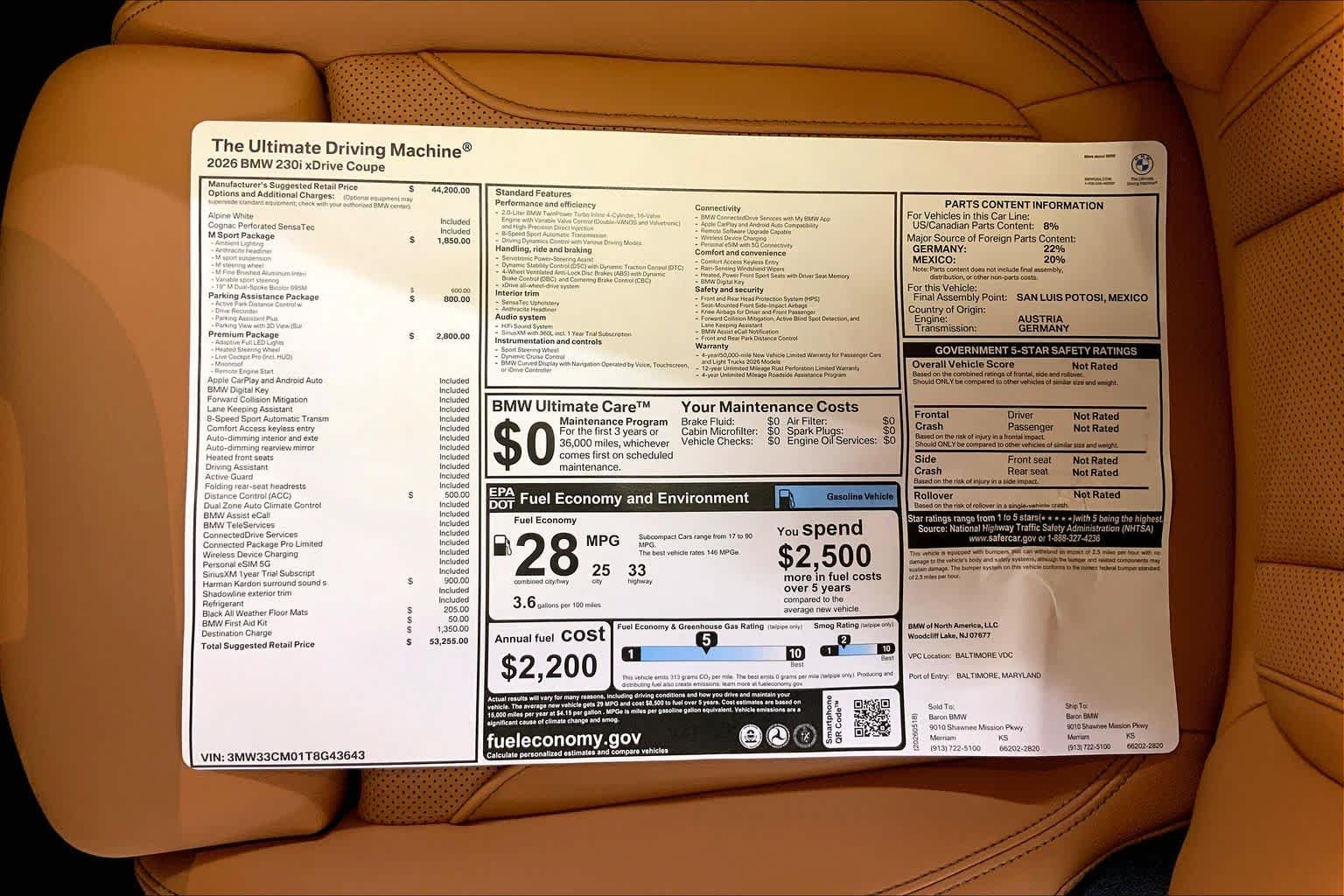 New 2026 Alpine White BMW 230i xDrive image 22