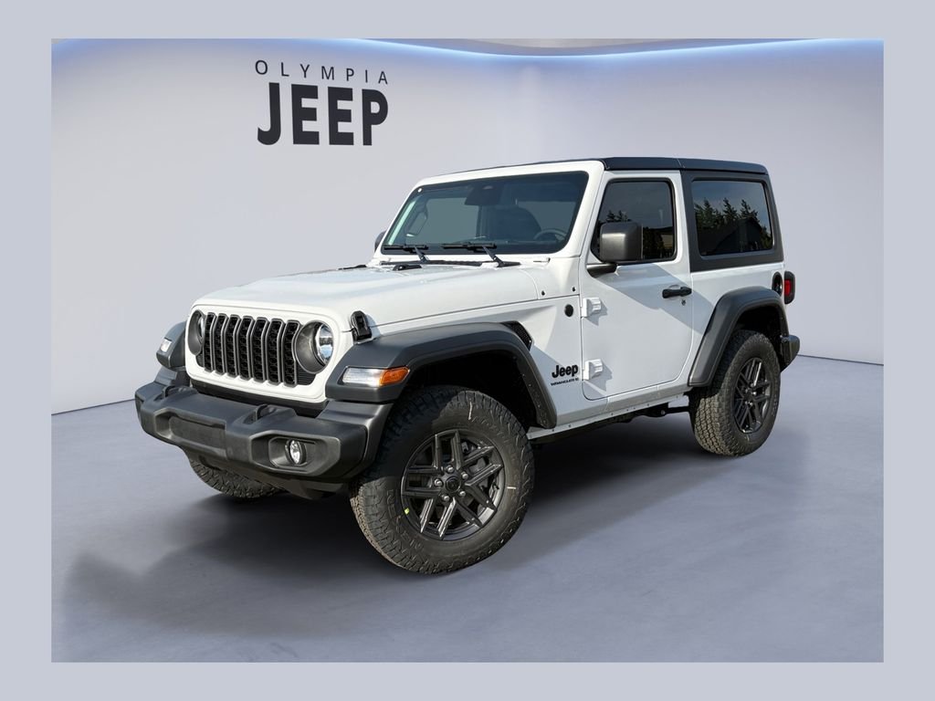 New 2026 Bright White Clear-Coat Exterior Paint Jeep Sport S image 1