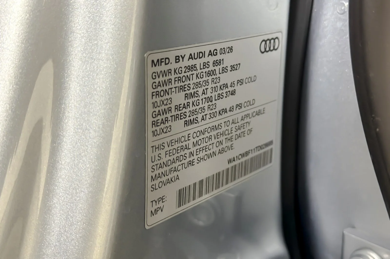 New 2026 Satellite Silver Metallic Audi Prestige quattro image 27