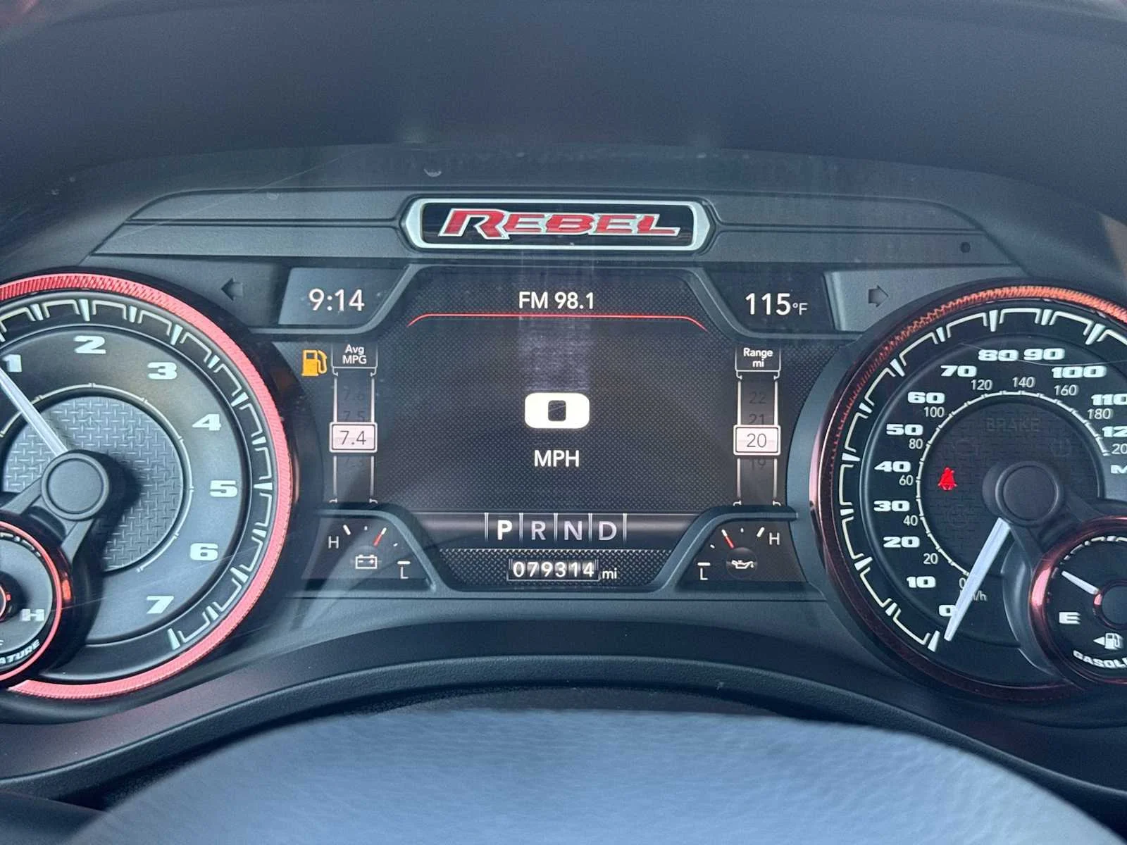 Used 2019 Granite Crystal Metallic Clearcoat Ram Rebel image 22