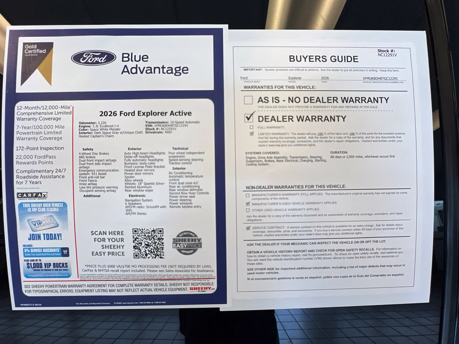 Certified Used 2026 Space White Metallic Ford Active image 29