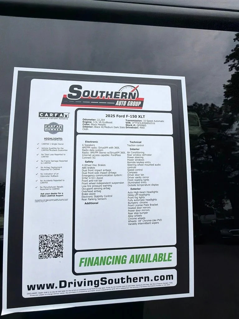 Used 2025 Black Ford XLT image 14