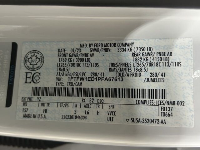 Used 2023 White Ford XLT image 31