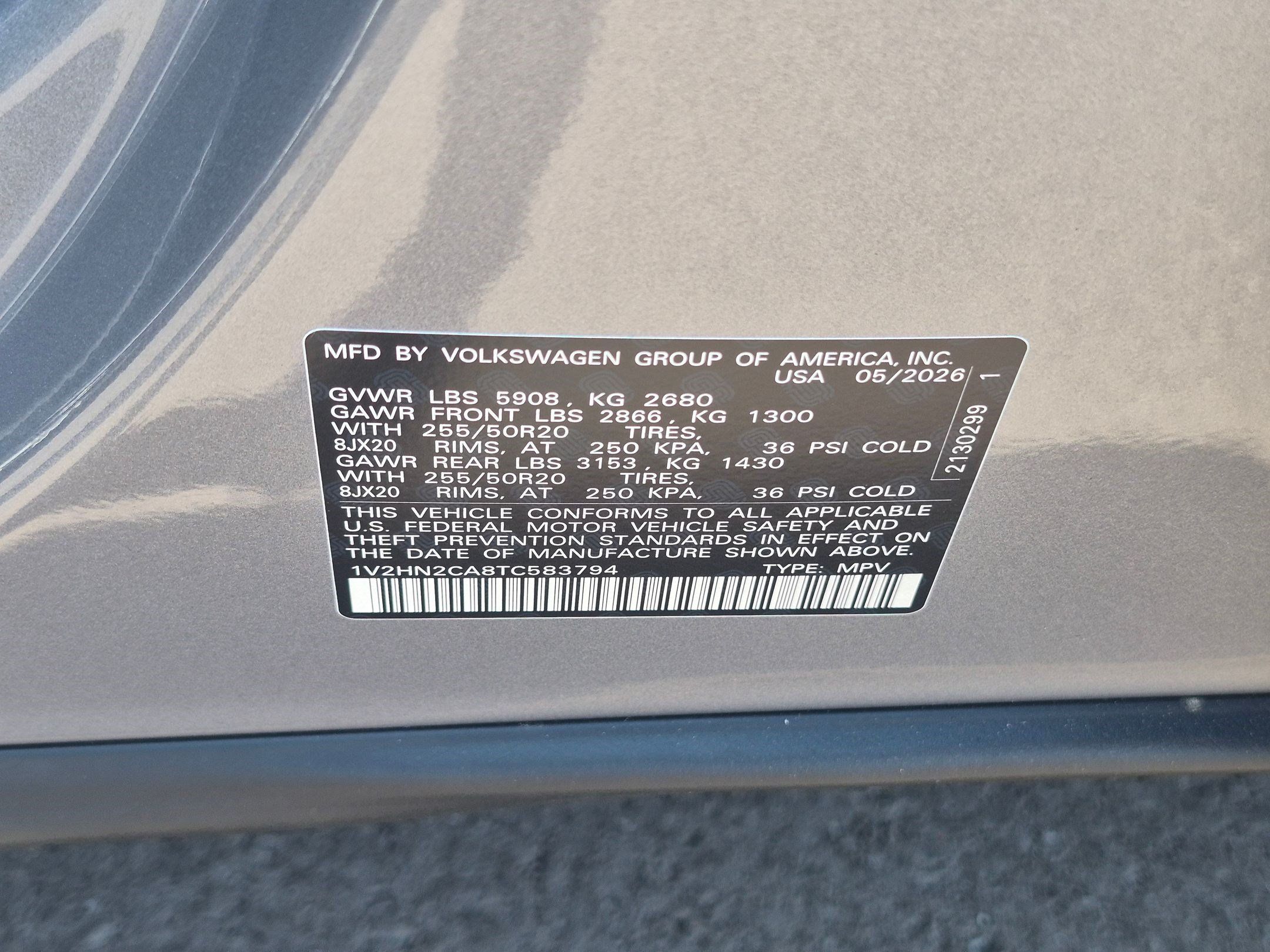New 2026 Silver Mist Metallic Volkswagen 2.0T SE w/Technology image 16