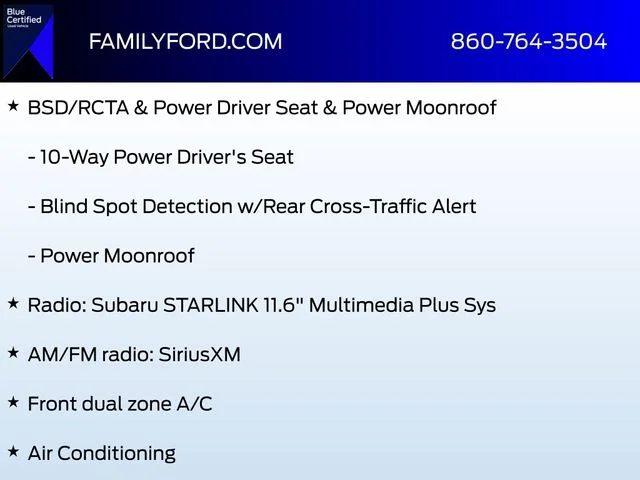 Certified Used 2024 Sapphire Blue Pearl Subaru Sport image 6
