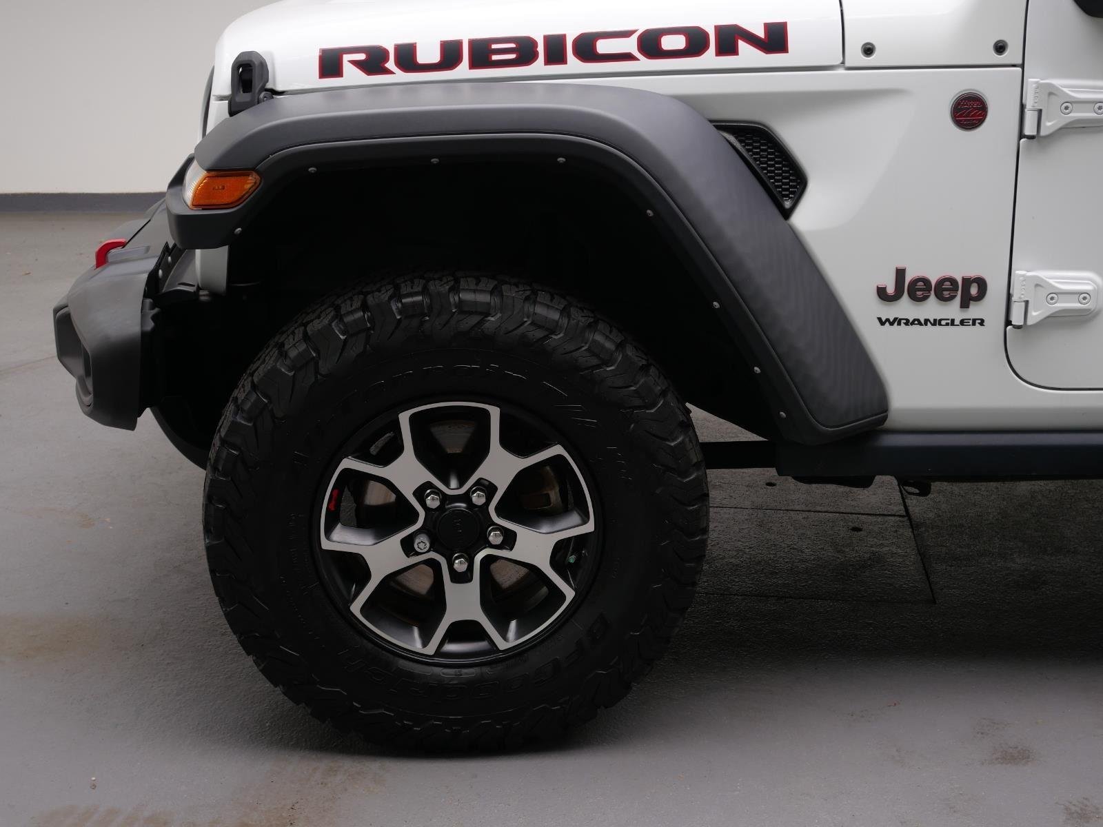 Used 2022 Bright White Clearcoat Jeep Rubicon image 2