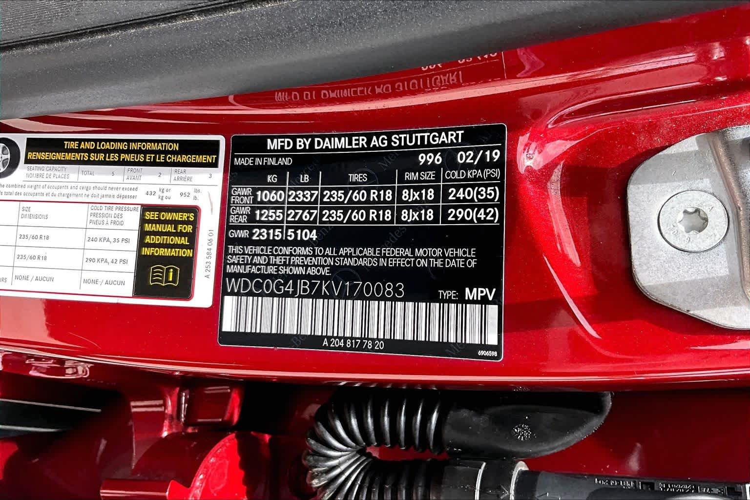 Used 2019 designo Cardinal Red Metallic Mercedes-Benz GLC 300 image 29